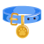 collier bleu