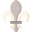 fleur de lys dessiné de couleur beige